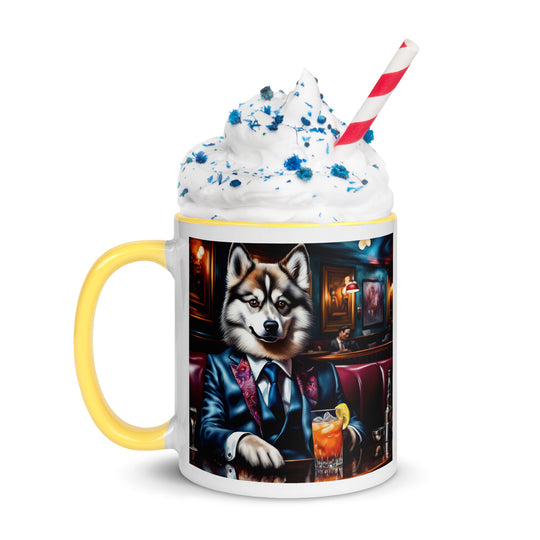 Pomsky General- Mug with Color Inside v11