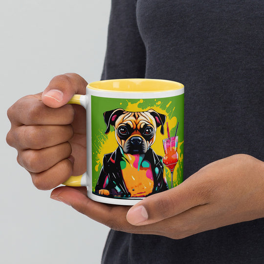 Puggle General- Mug with Color Inside v10