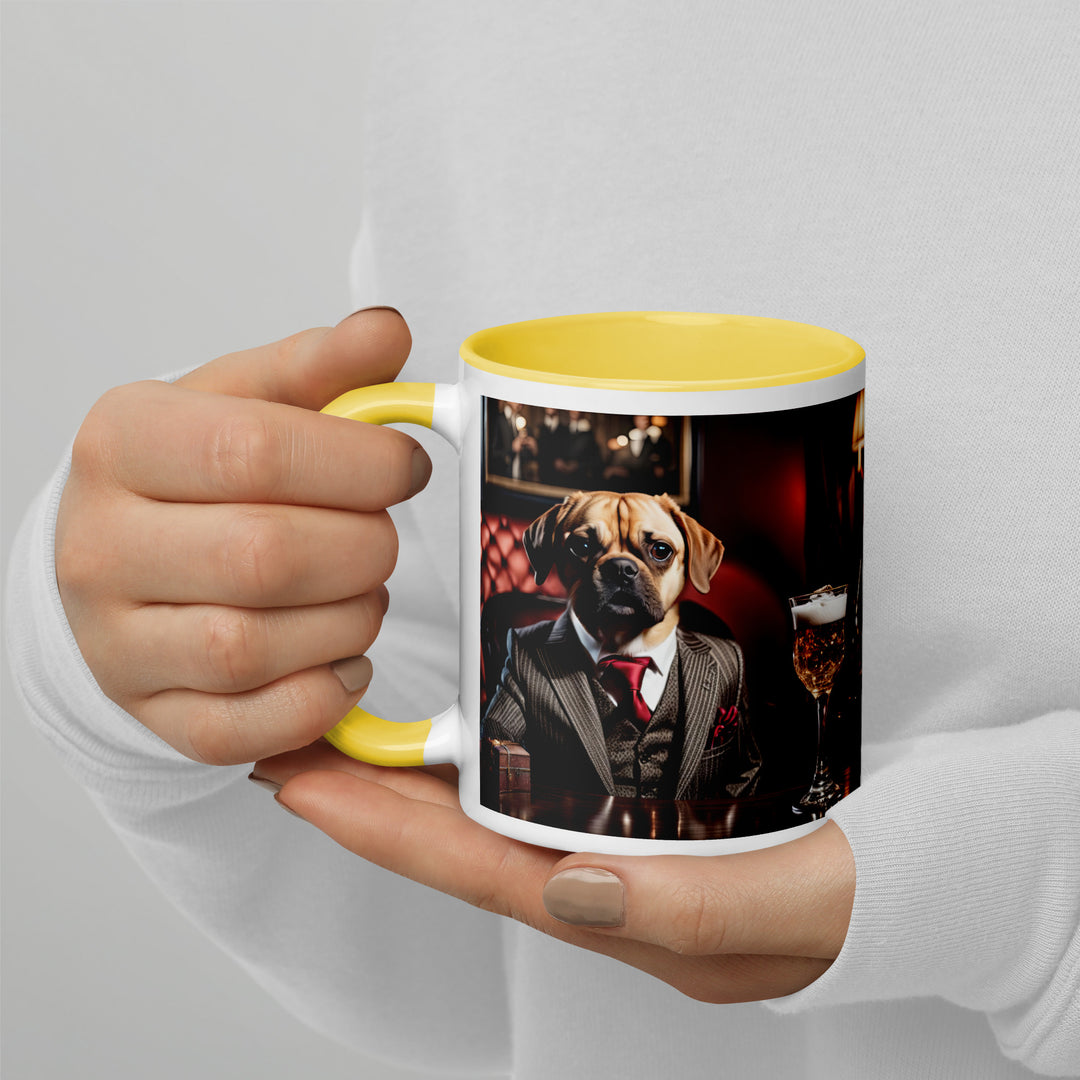 Puggle General- Mug with Color Inside v12