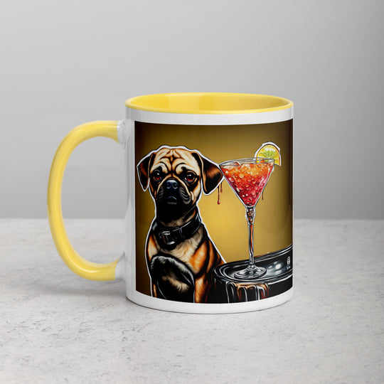 Puggle General- Mug with Color Inside v17