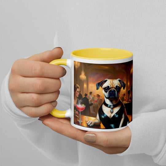 Puggle General- Mug with Color Inside v19