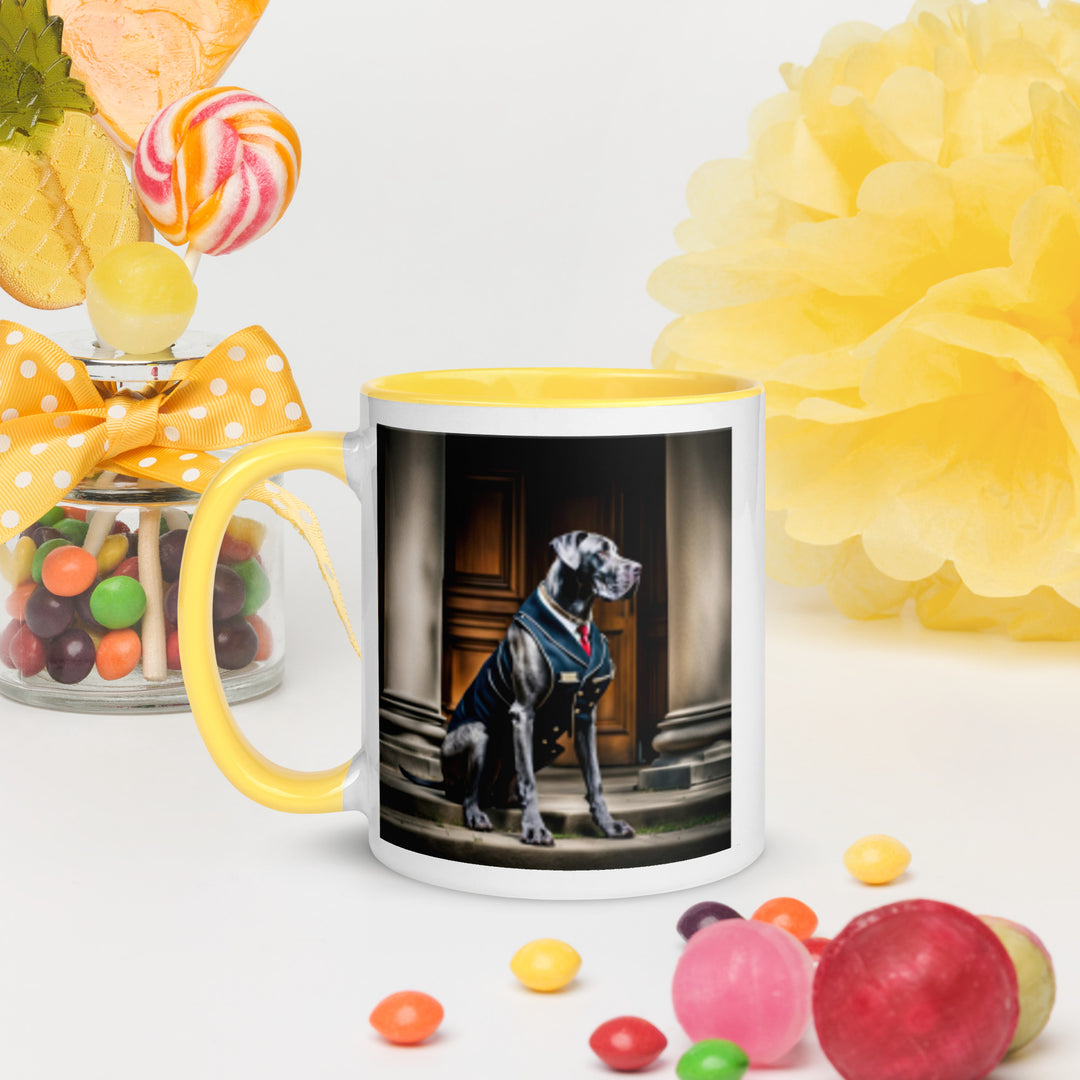 Great Dane- Mug with Color Inside v4