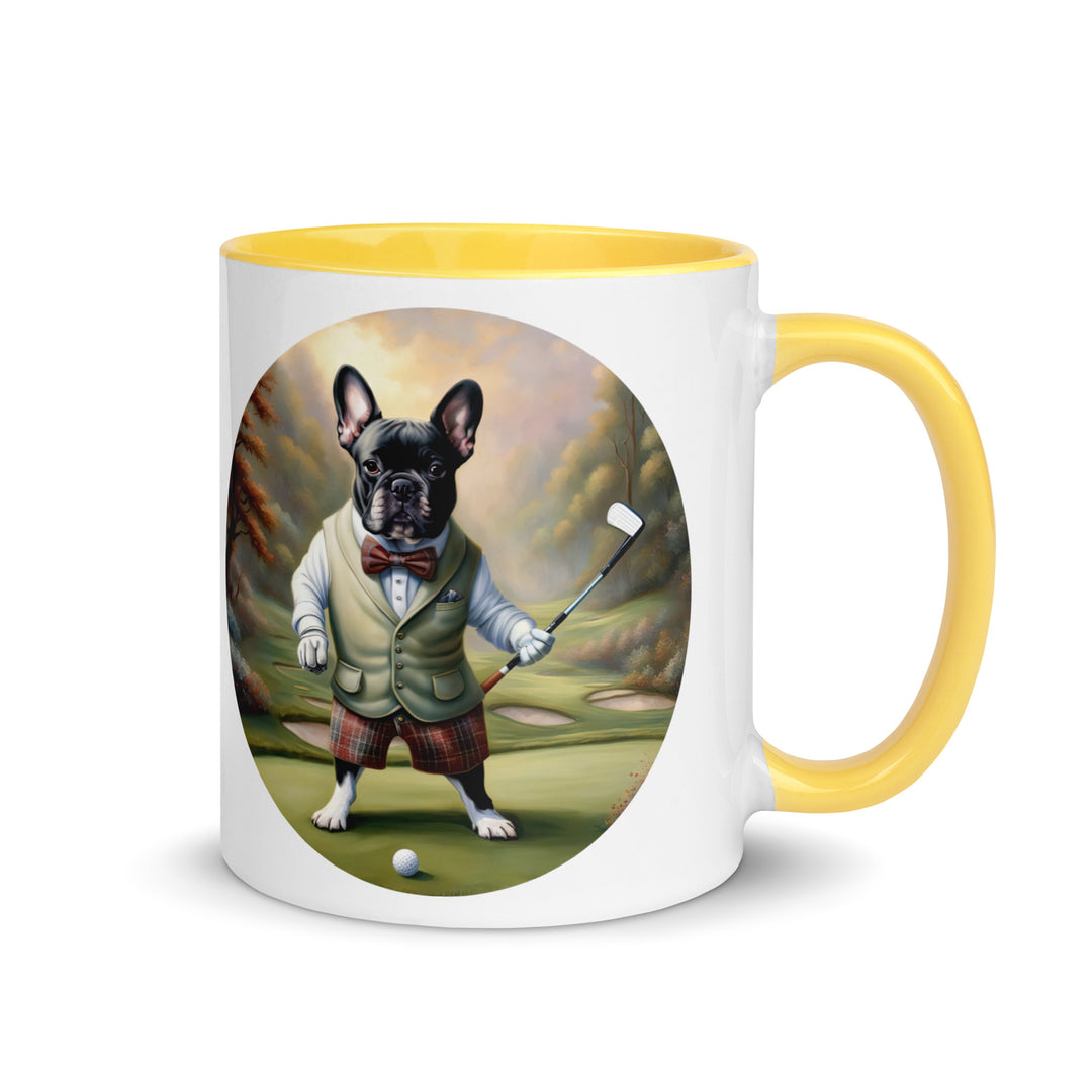 Mug with Color Inside-French Bulldog V3