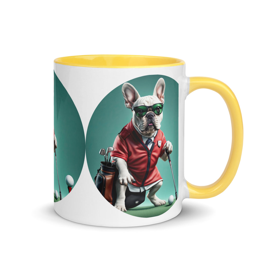 Mug with Color Inside-French Bulldog V4