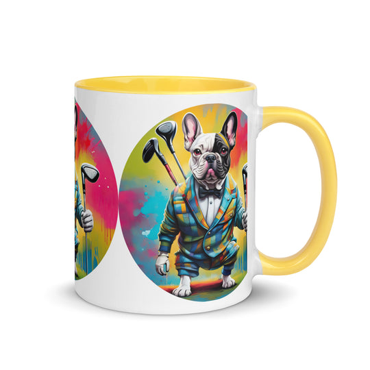 Mug with Color Inside-French Bulldog V5