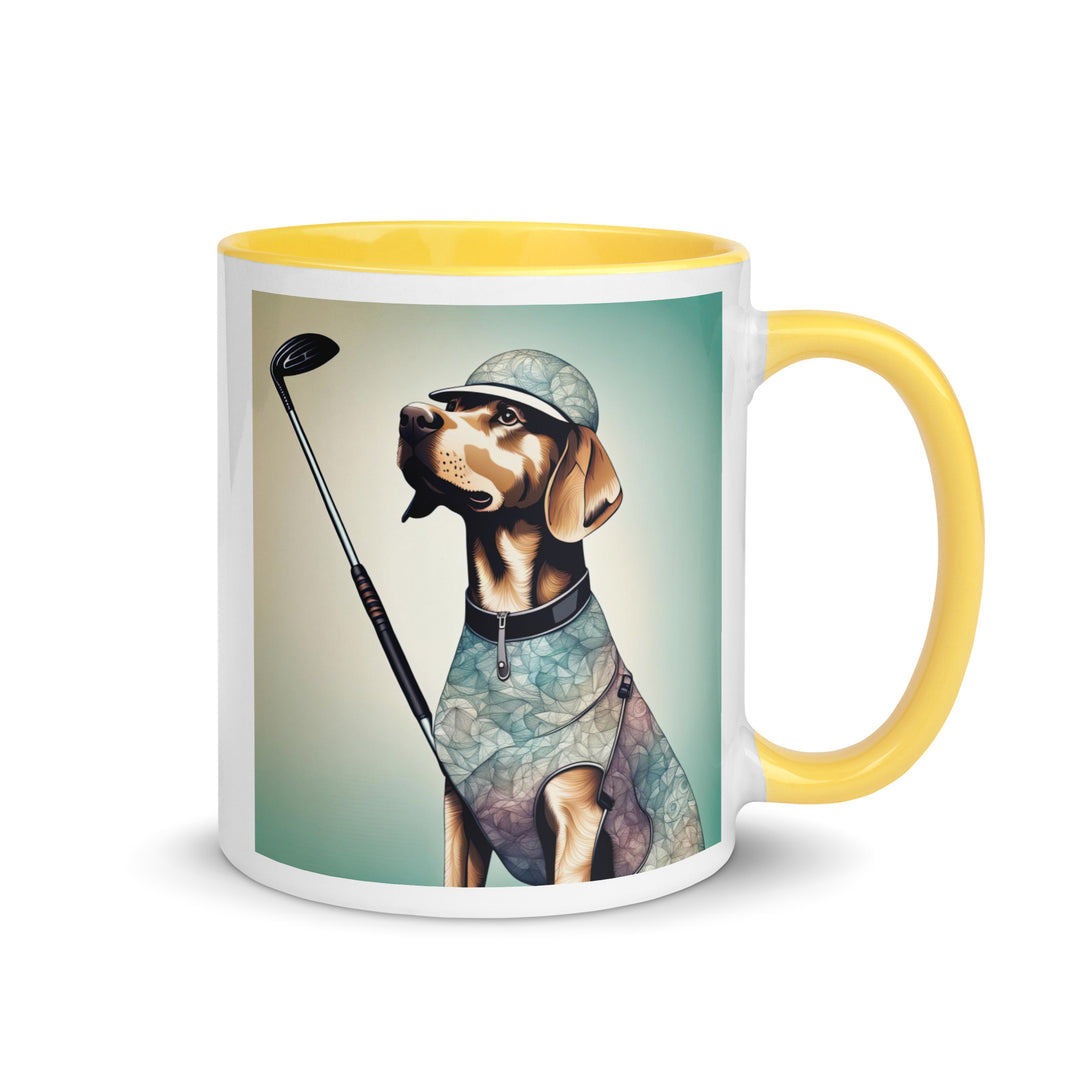 Mug with Color Inside-Labrador Retriever Golfer Labrador Retriever Golfer V18