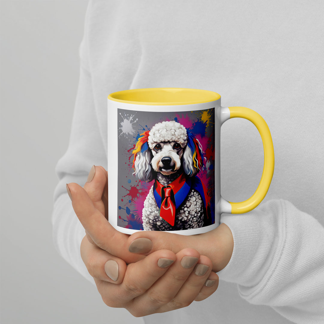 Poodle- Mug with Color Inside v4