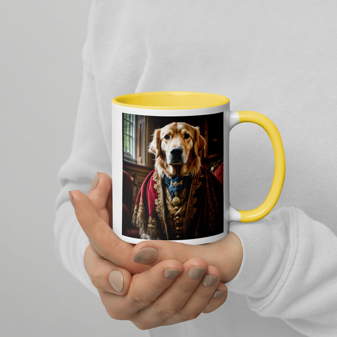 Golden Retriever- Mug with Color Inside V3