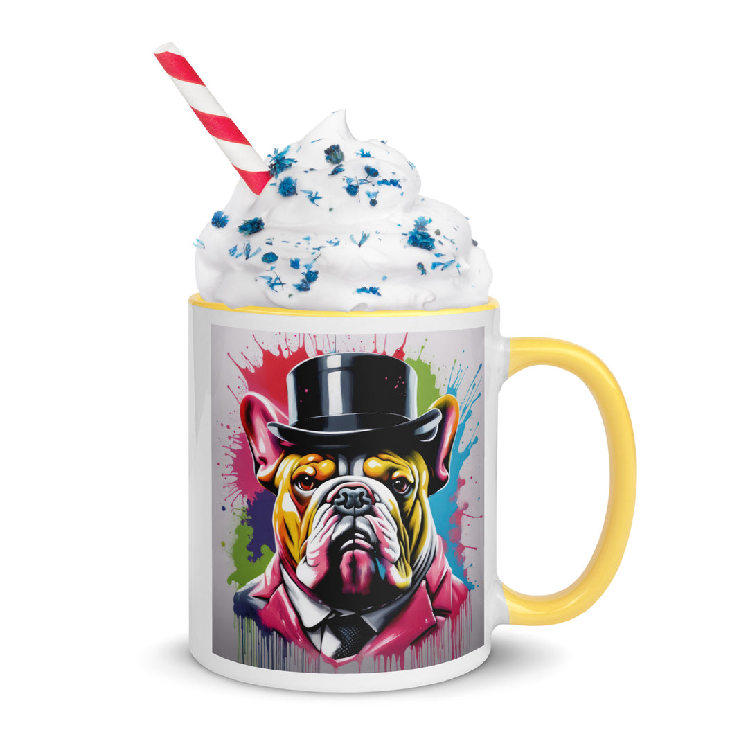 Bulldog- Mug with Color Inside v2