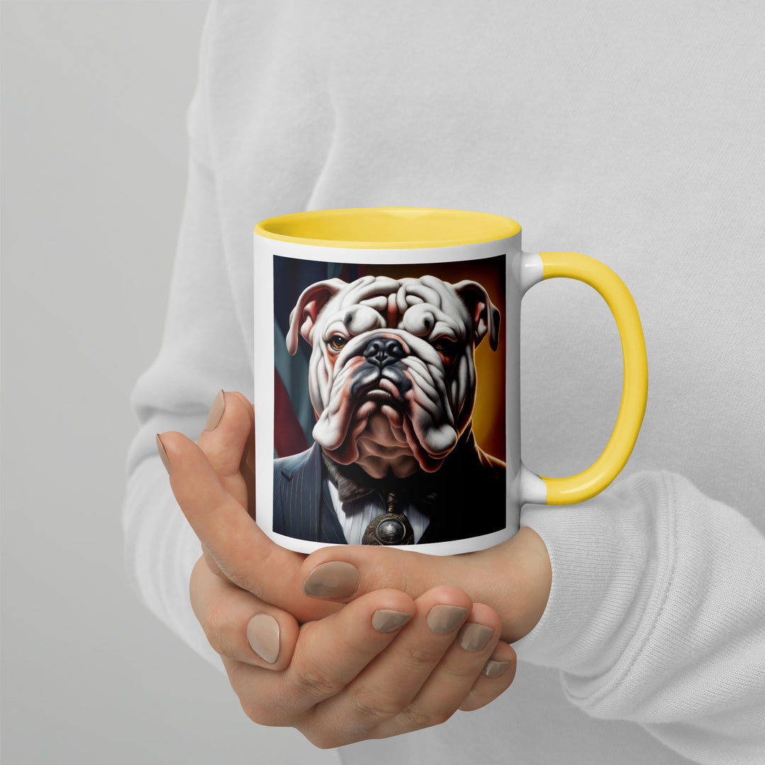 Bulldog- Mug with Color Inside v3