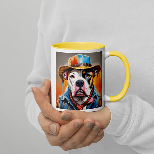 American Bulldog- Mug with Color Inside