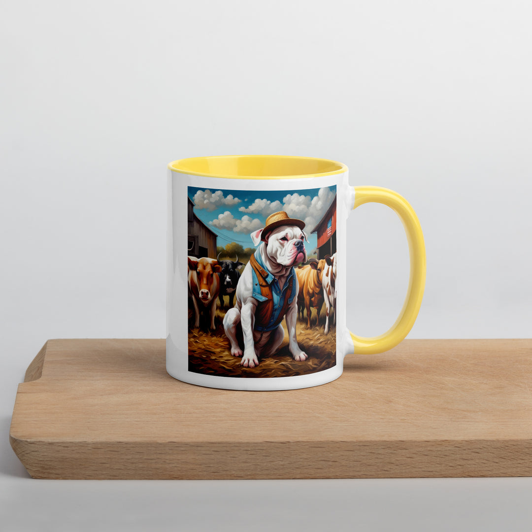 American Bulldog- Mug with Color Inside v2