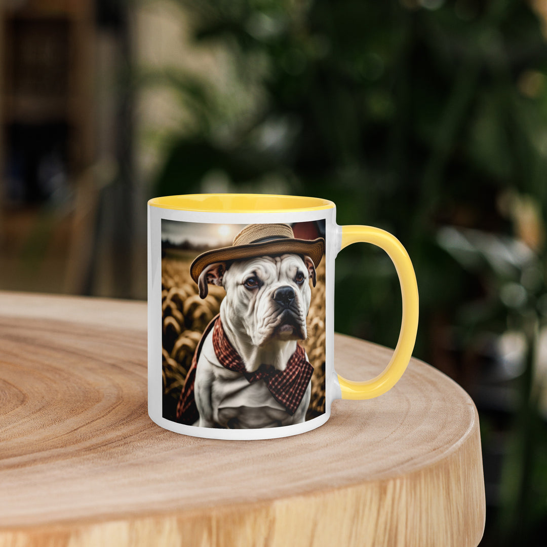 American Bulldog- Mug with Color Inside v3