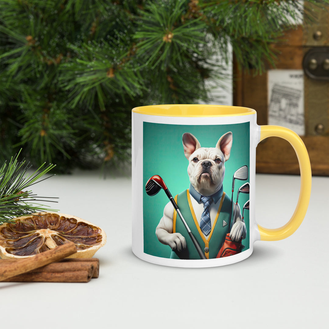 American Bulldog Golfer- Mug with Color Inside