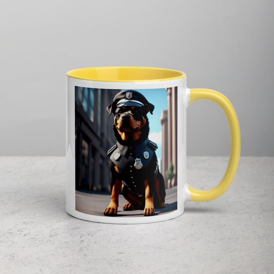 Rottweiler- Mug with Color Inside v3