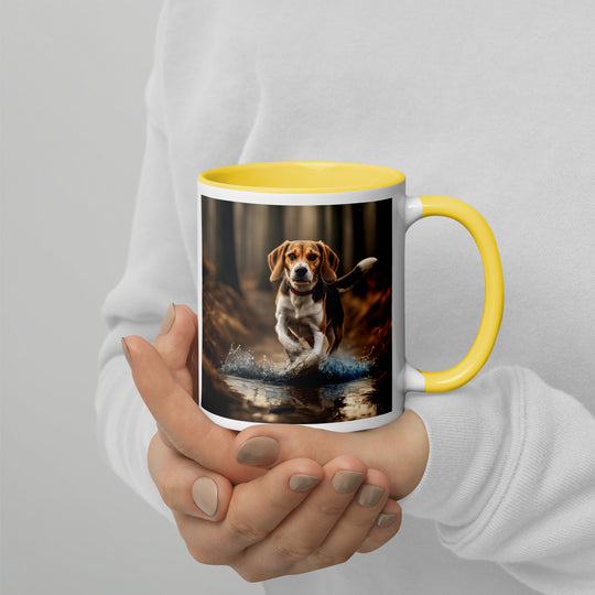 Beagle- Mug with Color Inside v3