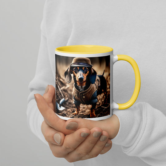 Dachshund- Mug with Color Inside