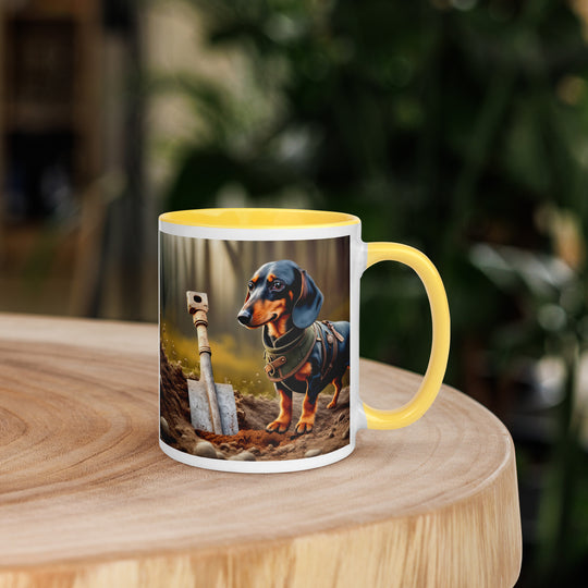 Dachshund- Mug with Color Inside v2