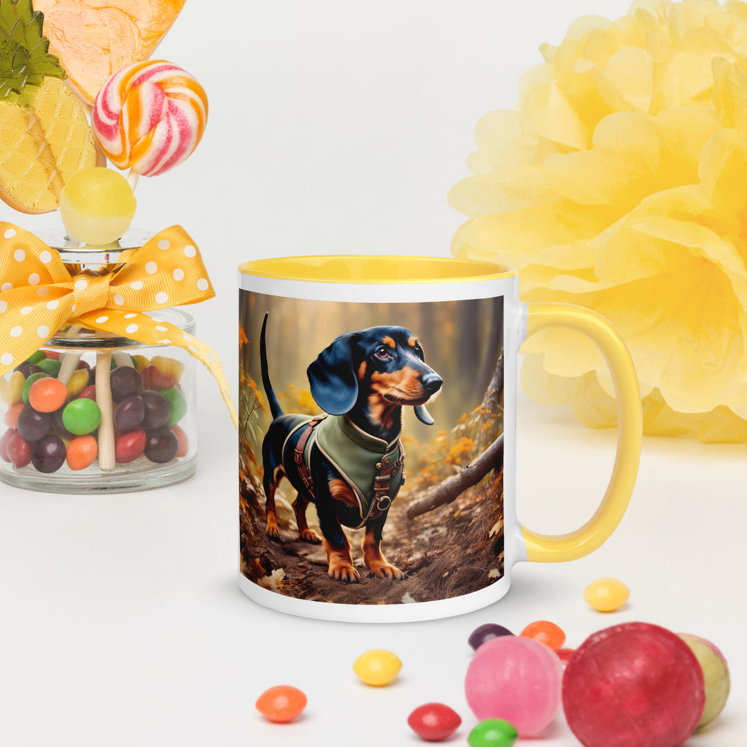 Dachshund- Mug with Color Inside v3