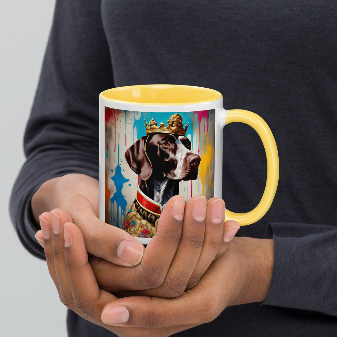 German Shorthaired Pointer- Mug with Color Inside