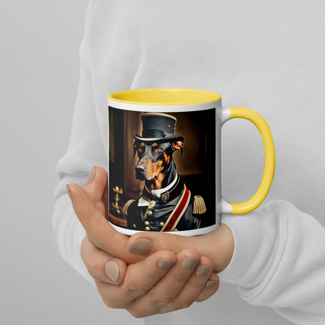 Doberman Pinscher- Mug with Color Inside v2