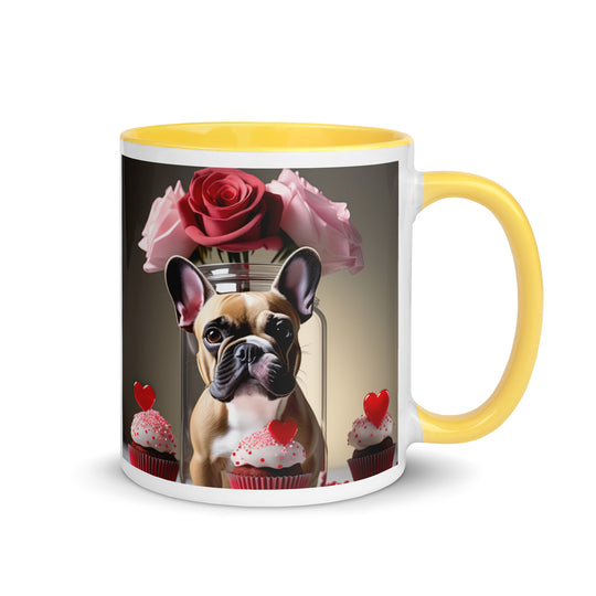 French Bulldog Romantic- Mug with Color Inside