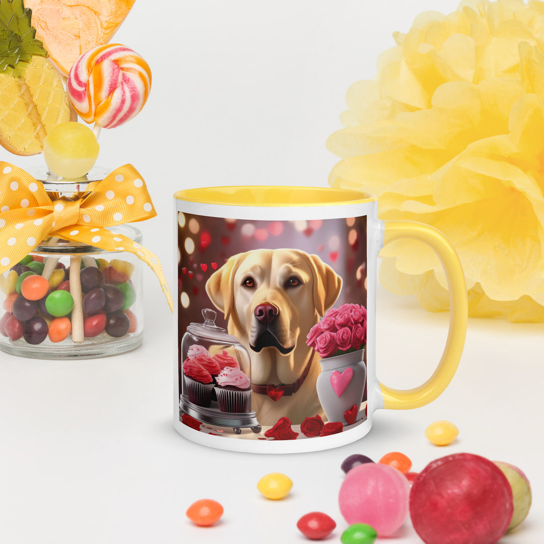 Labrador Retriever Romantic- Mug with Color Inside v2