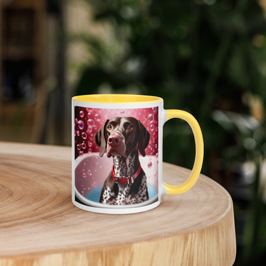 German Shorthaired Pointer Romantic- Mug with Color Inside v2