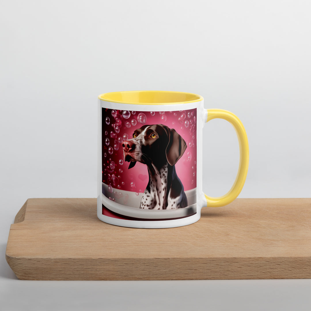 German Shorthaired Pointer Romantic- Mug with Color Inside v3