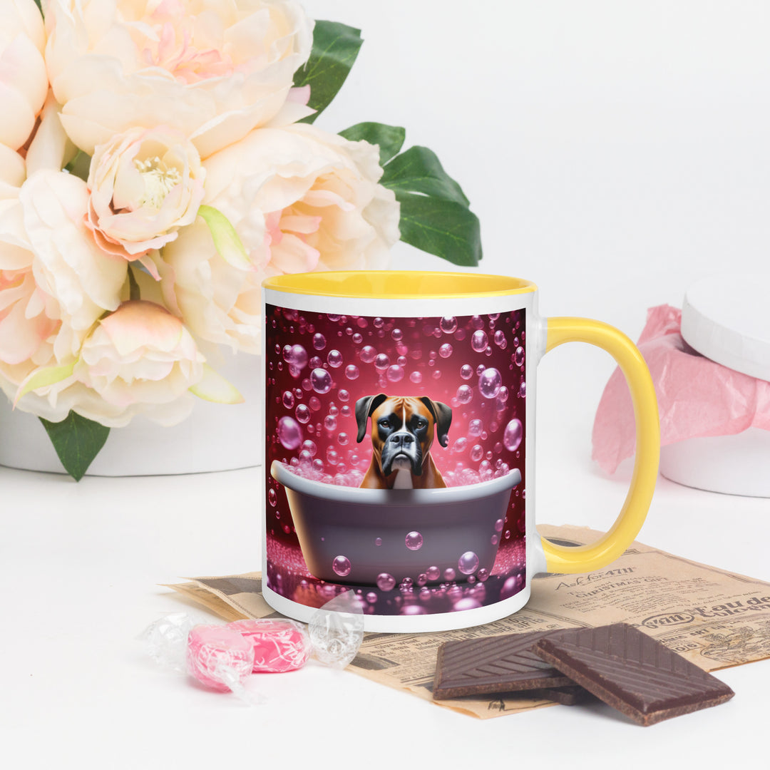 Boxer Romantic- Mug with Color Inside