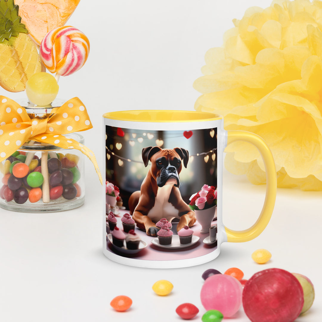 Boxer Romantic- Mug with Color Inside v2