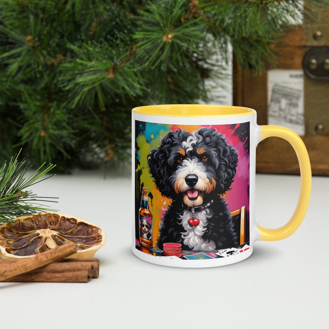 Bernedoodle General- Mug with Color Inside v10