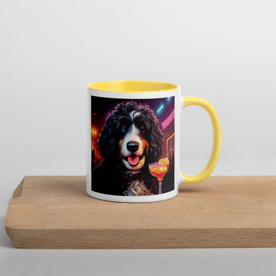 Bernedoodle General- Mug with Color Inside v12