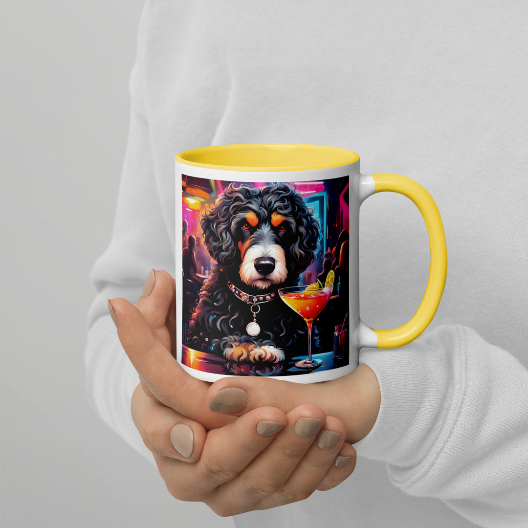 Bernedoodle General- Mug with Color Inside v16