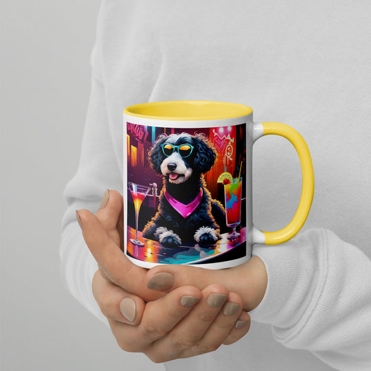 Bernedoodle General- Mug with Color Inside v17