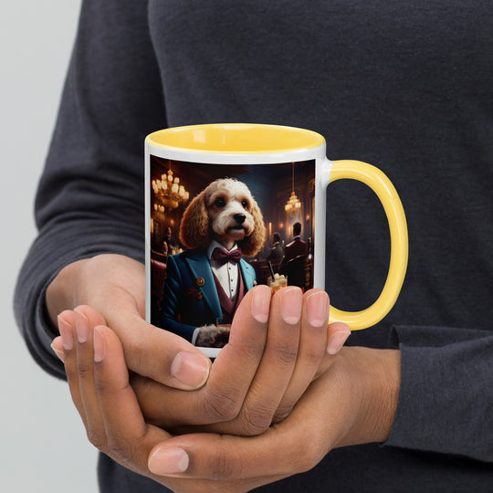 Cavapoo General- Mug with Color Inside v10