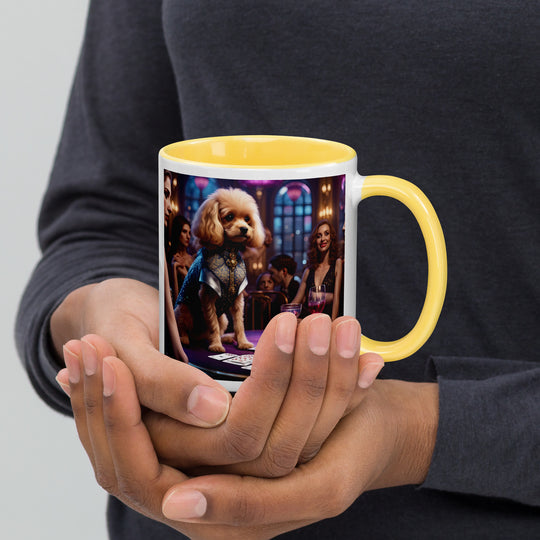 Cavapoo General- Mug with Color Inside v13