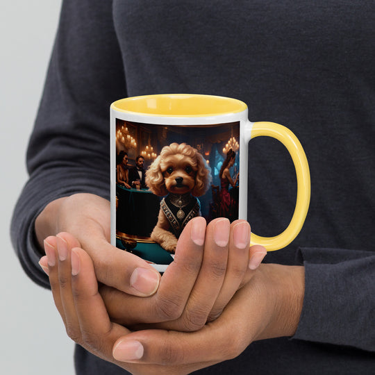 Cavapoo General- Mug with Color Inside v15