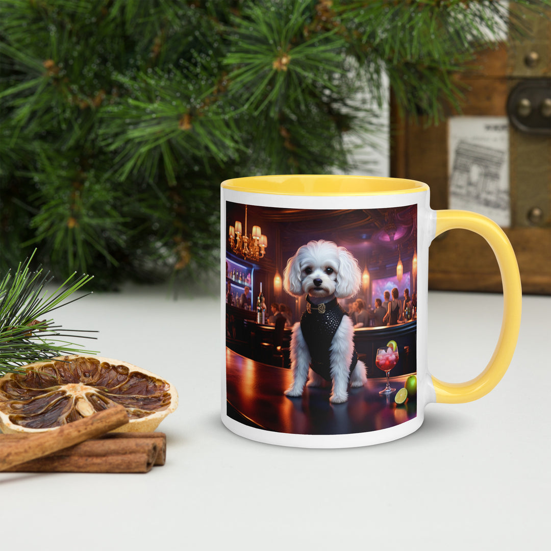 Cavapoo General- Mug with Color Inside v17