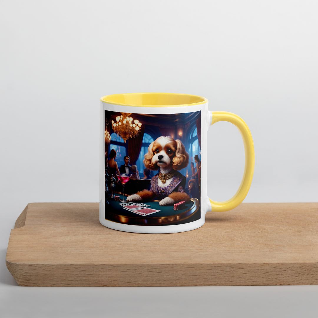 Cavapoo General- Mug with Color Inside v18