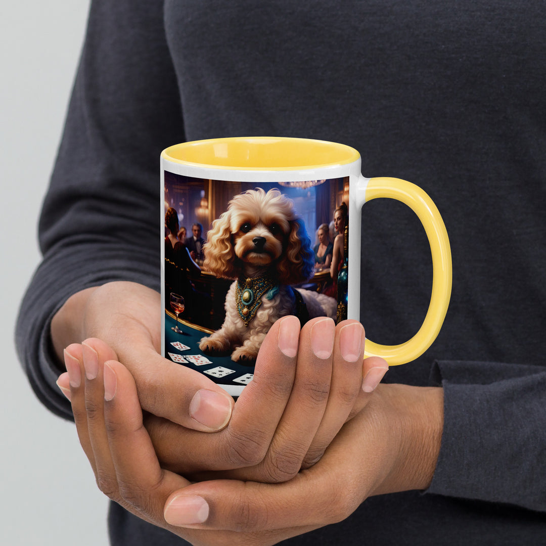 Cavapoo General- Mug with Color Inside v20