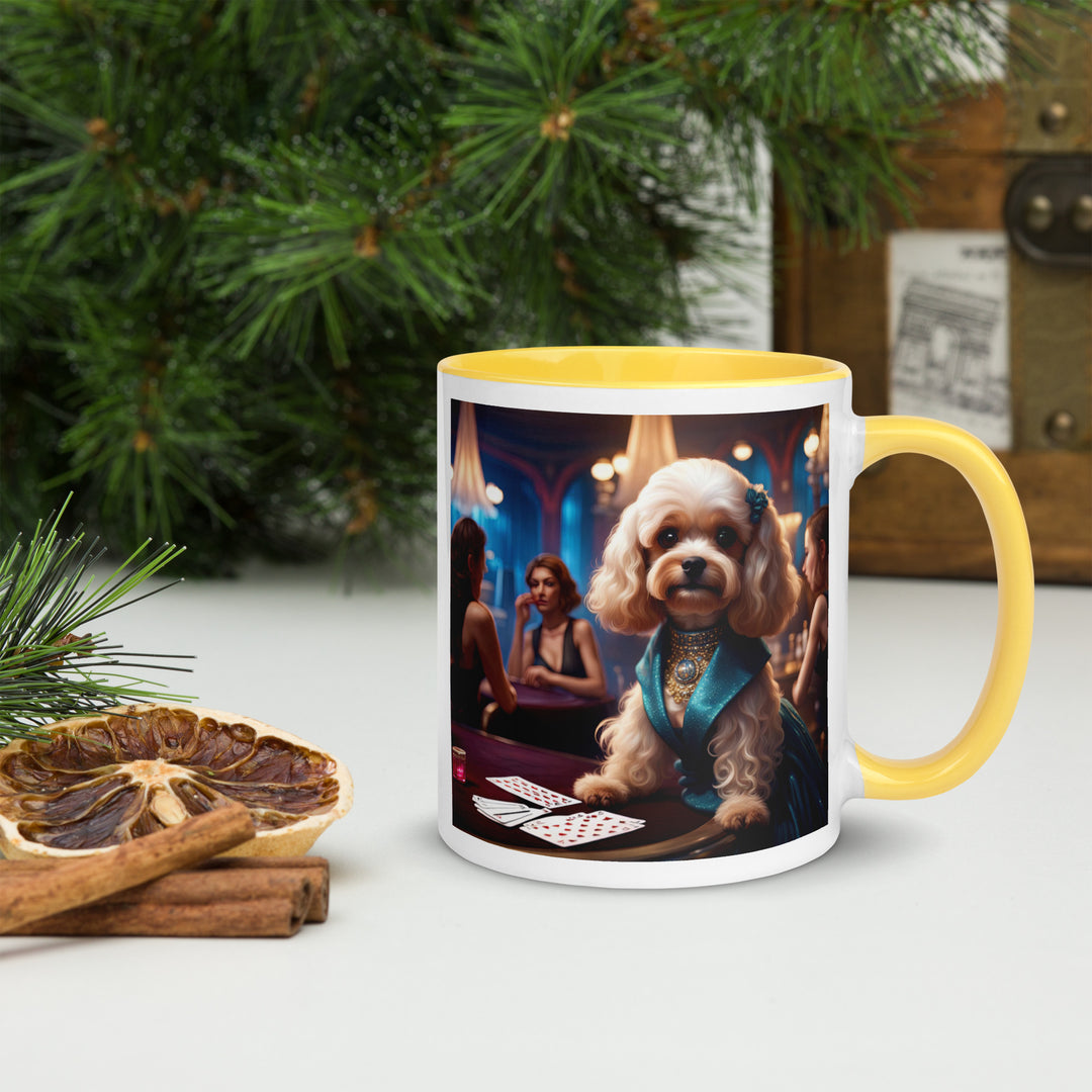 Cavapoo General- Mug with Color Inside v21