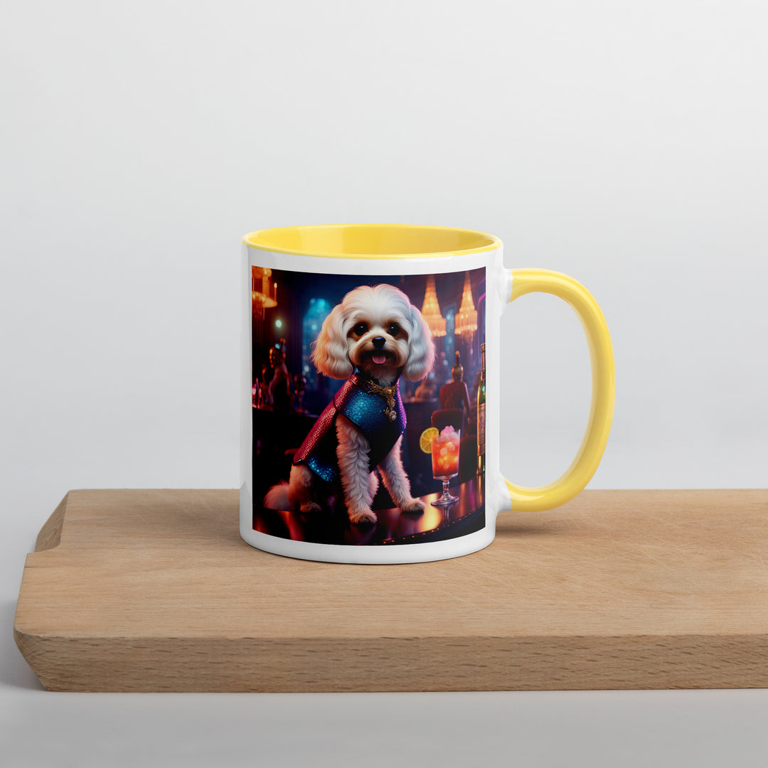 Cavapoo General- Mug with Color Inside v23