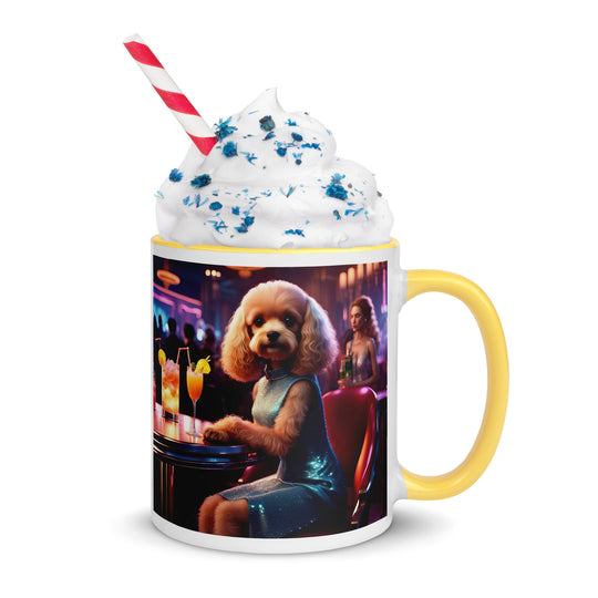 Cavapoo General- Mug with Color Inside v24