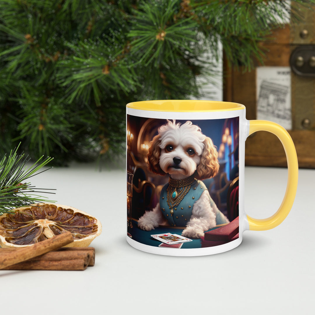 Cavapoo General- Mug with Color Inside v26