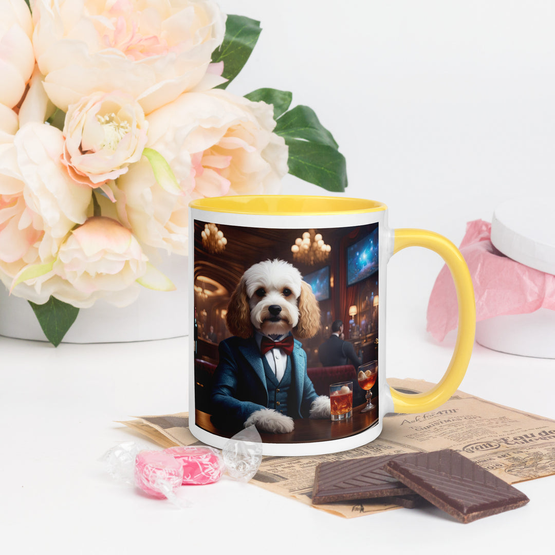 Cavapoo General- Mug with Color Inside v28