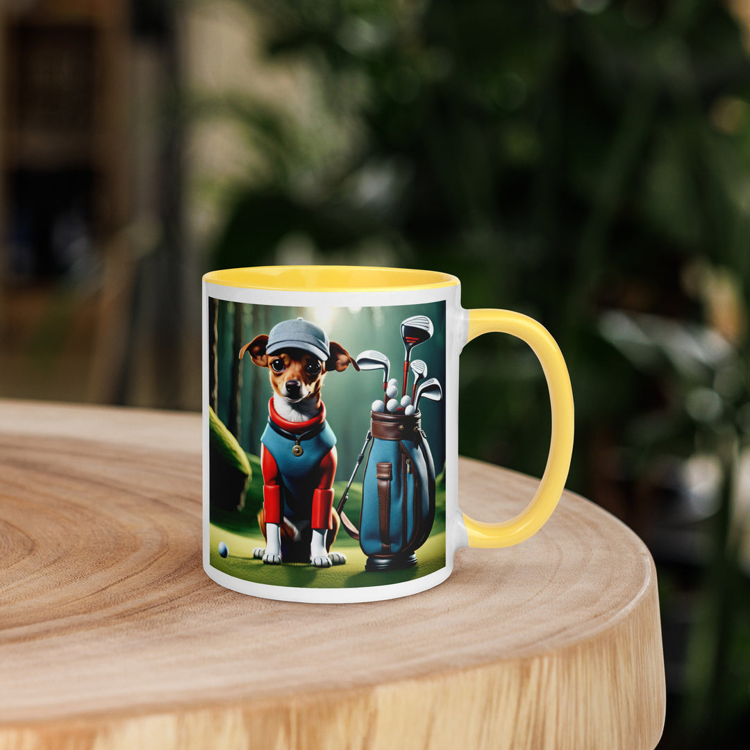 Chiweenie Golfer- Mug with Color Inside