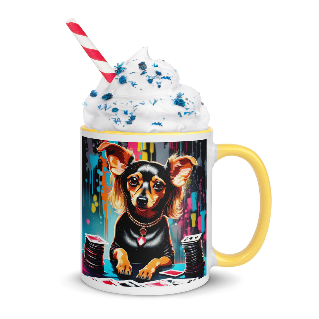 Chiweenie General- Mug with Color Inside v9