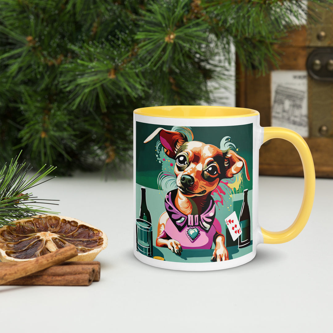 Chiweenie General- Mug with Color Inside v14