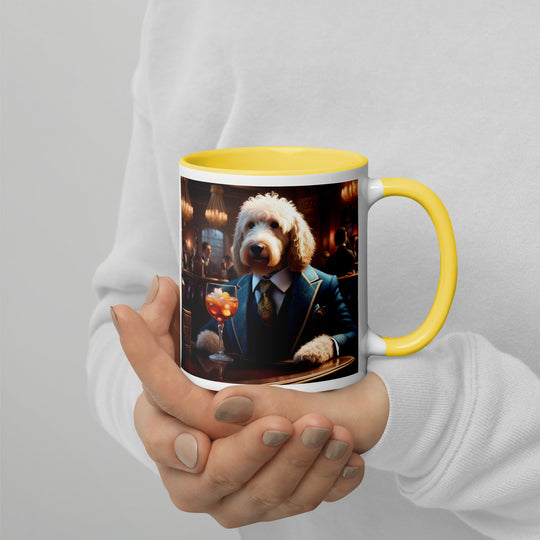 Goldendoodle- Mug with Color Inside v11